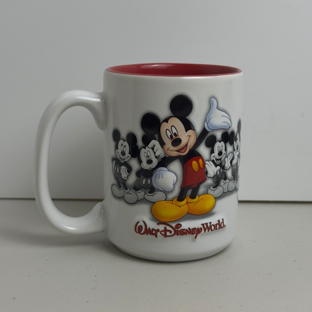 Disney Parks Mickey Mouse Coffee Mug Walt Disney World Ceramic 3D Cup 14oz